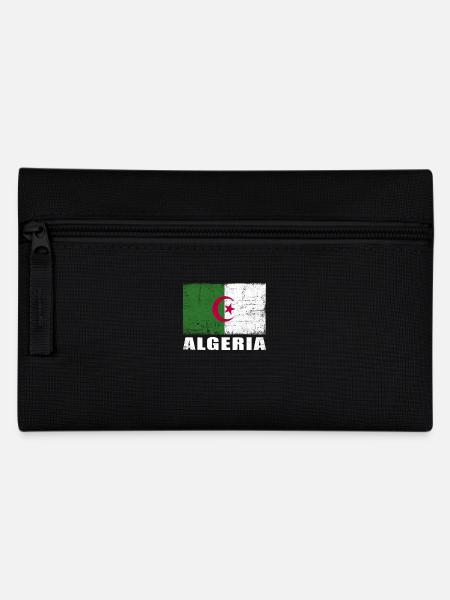 Drapeau algérien Grunge Drapeau algérien - Trousse - noir