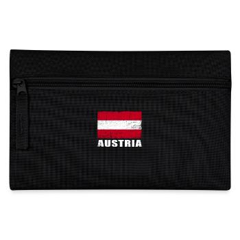 Austria Flag Grunge Austria Flag - Pencil Case - black - Front