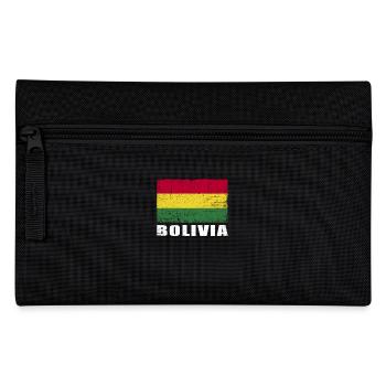 Bolivien Flagge Grunge Bolivien Fahne - Federtasche - Schwarz - Vorne