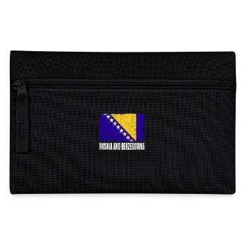 Bosnia and Herzegovina Flag - Pencil Case - black - Front