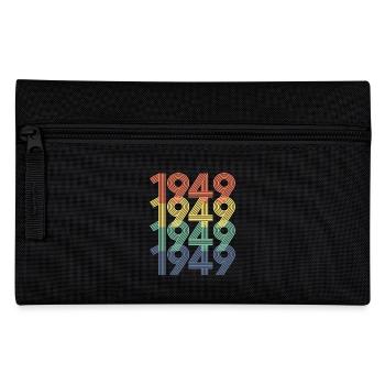 1949 75. Geburtstag Männer Frauen 75 Jahre alt Jahrgang - Federtasche - Schwarz - Vorne