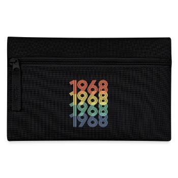 Cool Retro 1968, 54 Years Old, 54th Birthday Gift - Pencil Case - black - Front