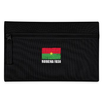 Burkina Faso Flag Grunge Burkina Faso Flag - Pencil Case - black - Front