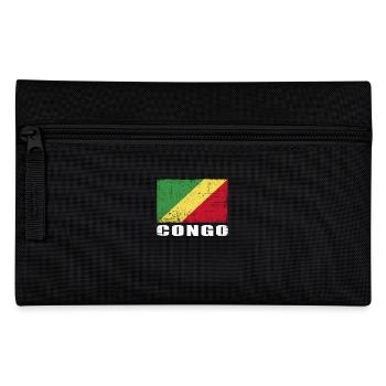 Congo Flag Grunge Congo Flag - Pencil Case - black - Front