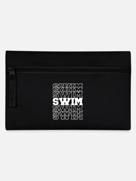 schwimmen - Federtasche - Schwarz