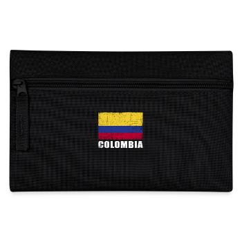 Kolumbien Flagge Grunge Kolumbien Fahne - Federtasche - Schwarz - Vorne