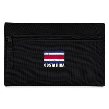 Costa Rica Flagge Grunge Costa Rica Fahne - Federtasche - Schwarz - Vorne