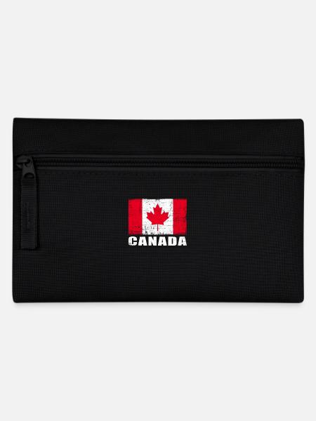 Kanada Flagge Grunge Kanada Fahne - Federtasche - Schwarz