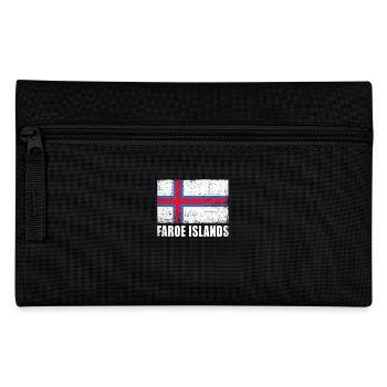 Faroe Islands Flag Grunge Faroe Islands Flag - Pencil Case - black - Front