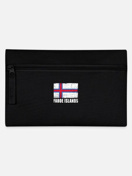 Färöer Flagge Grunge Färöer Fahne - Federtasche - Schwarz