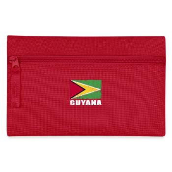 Guyana Flag Grunge Guyana Flag - Pencil Case - red - Front