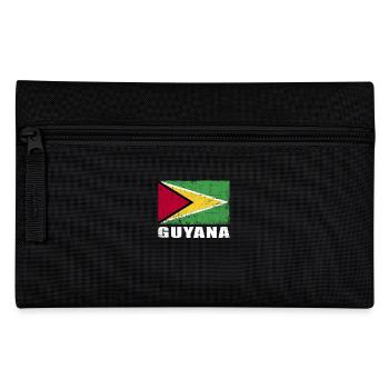 Guyana Flagge Grunge Guyana Fahne - Federtasche - Schwarz - Vorne