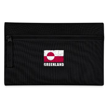 Groenland Flag Grunge Groenland Flag - Trousse - noir - Devant