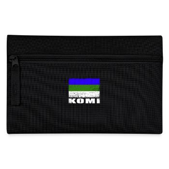 Drapeau Komi Grunge Drapeau Komi - Trousse - noir - Devant