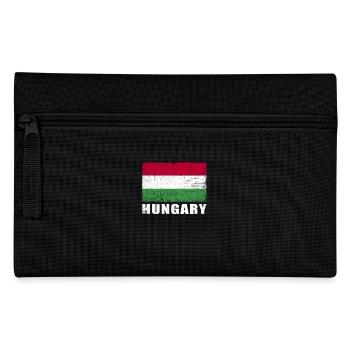 Hungary Flag Grunge Hungary Flag - Pencil Case - black - Front
