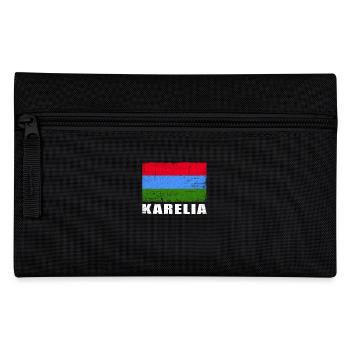 Karelien Flagge Grunge Karelien Fahne - Federtasche - Schwarz - Vorne