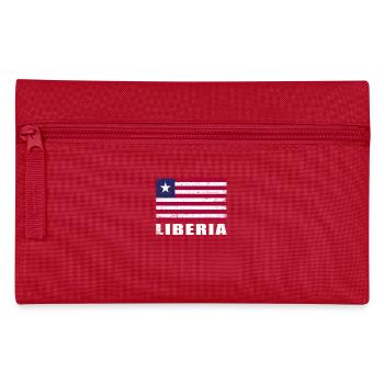 Liberia Flagge Grunge Liberia Fahne - Federtasche - Rot - Vorne