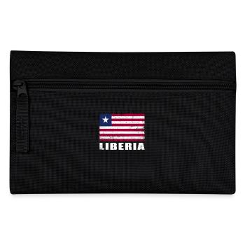 Liberia Flag Grunge Liberia Flag - Pencil Case - black - Front