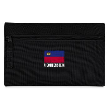 Liechtenstein Flagge Grunge Liechtenstein Fahne - Federtasche - Schwarz - Vorne