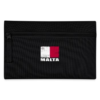 Malta Flagge Grunge Malta Fahne - Federtasche - Schwarz - Vorne