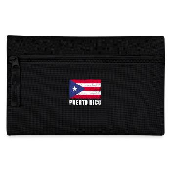 Puerto Rico Flag Grunge Puerto Rico Flag - Pencil Case - black - Front