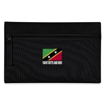 Sankt Kitts Und Nevi Flagge - Federtasche - Schwarz - Vorne