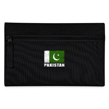 Pakistan Flagge Grunge Pakistan Fahne - Federtasche - Schwarz - Vorne