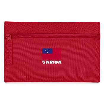 Samoa Flag Grunge Samoa Flag - Pencil Case - red - Front