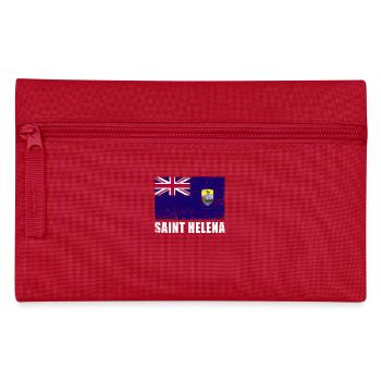 Saint Helena Flag Grunge Saint Helena Flag - Pencil Case - red - Front