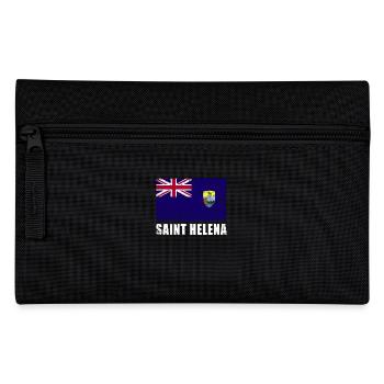 Sankt Helena Flagge Grunge Sankt Helena Fahne - Federtasche - Schwarz - Vorne