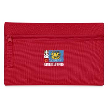 Saint Pierre and Miquelon flag - Pencil Case - red - Front