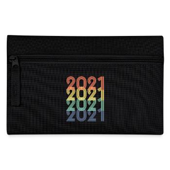 Cool Retro 2021, 2 ans, 2e anniversaire Enfants - Trousse - noir - Devant