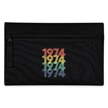 1974 Jahrgang 50. Geburtstag Männer Frauen 50 Jahre alt - Federtasche - Schwarz - Vorne