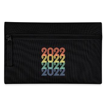 Cool Retro 2022, 1 Jahr, Kinder zum 1. Geburtstag - Federtasche - Schwarz - Vorne
