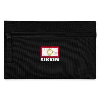 Sikkim Flag Grunge Sikkim Flag - Pencil Case - black - Front