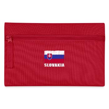 Slowakei Flagge Grunge Slowakei Fahne - Federtasche - Rot - Vorne