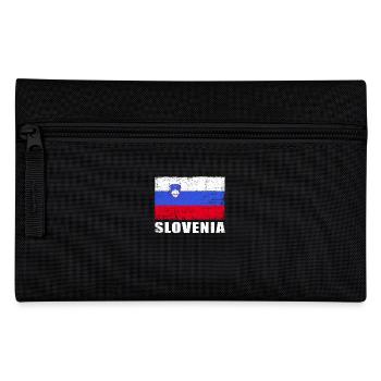 Slowenien Flagge Grunge Slowenien Fahne - Federtasche - Schwarz - Vorne
