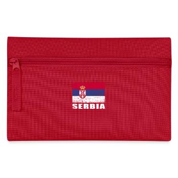 Serbie Drapeau Grunge Serbie Drapeau - Trousse - rouge - Devant