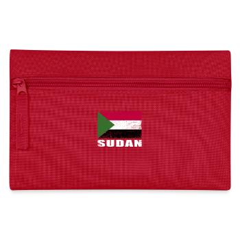 Drapeau du Soudan Grunge Drapeau du Soudan - Trousse - rouge - Devant