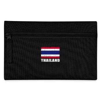 Thailand Flagge Grunge Thailand Fahne - Federtasche - Schwarz - Vorne