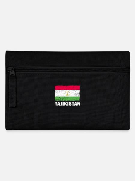 Tadschikistan Flagge Grunge Tadschikistan Fahne - Federtasche - Schwarz