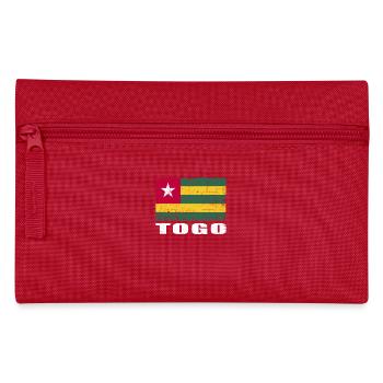 Togo Flag Grunge Togo Flag - Pencil Case - red - Front