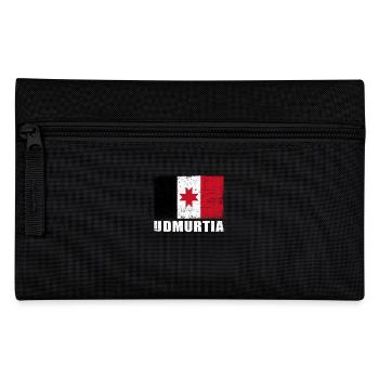 Udmurtia Flag Grunge Udmurtia Flag - Pencil Case - black - Front