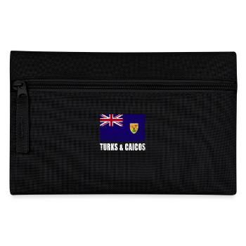 Turks- Und Caicosinseln Flagge - Federtasche - Schwarz - Vorne