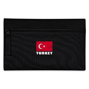 Turkey Flag Grunge Turkey Flag - Pencil Case - black - Front