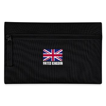 United Kingdom Flag Grunge UK - Pencil Case - black - Front