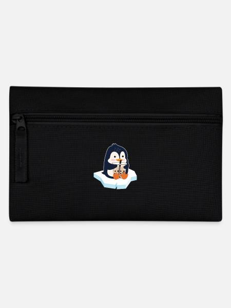 Kawaii Pinguin Bubble Tea Boba Tea Pinguin - Federtasche - Schwarz