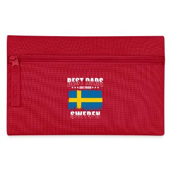 Swedish Father Sweden Papa - Pencil Case - red - Front