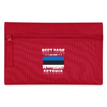 Estonian father Estonia Papa - Pencil Case - red - Front