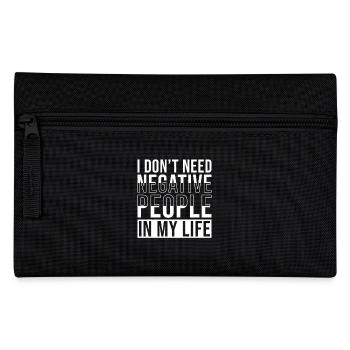 Citation inspirante Je n’ai pas besoin de négatifs - Trousse - noir - Devant